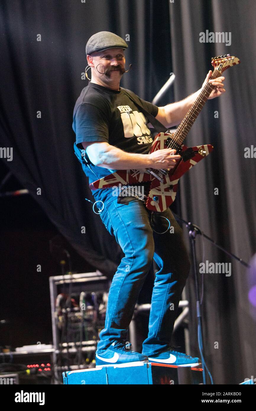 Milan Italie. 28 Janvier 2020. Le groupe américain de punk/rock ZEBRAHEAD se produit en direct sur scène dans le district de Lorenzini ouvrant le spectacle De Sum 41. Banque D'Images