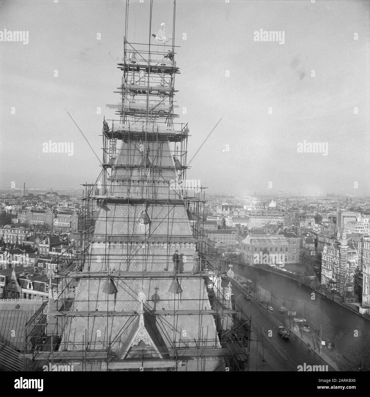 Tours de restauration du Rijksmuseum Date : 10 février 1961 mots clés : restaurations, TowersS Nom de l'établissement : Rijksmuseum Banque D'Images