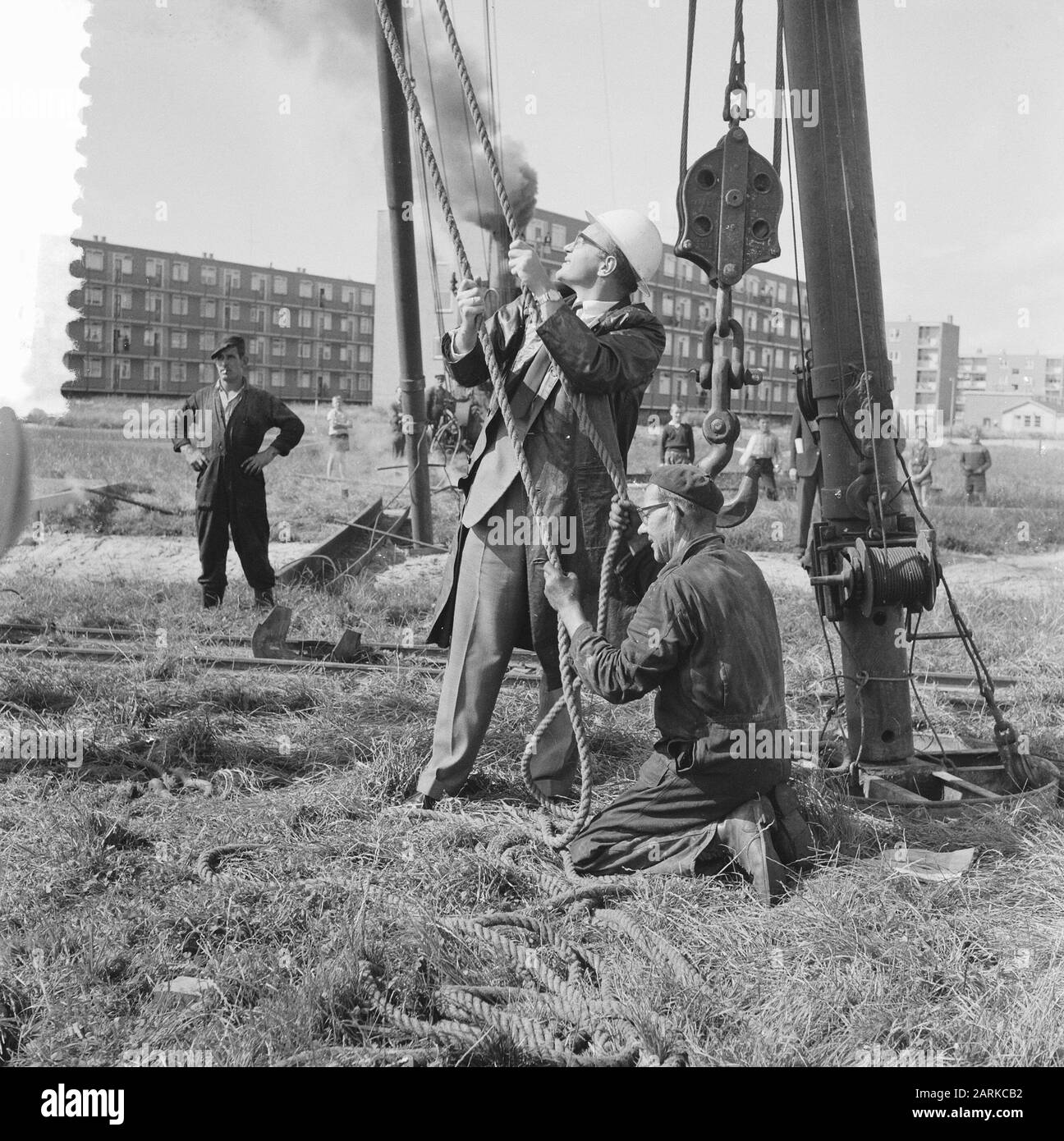 Premier poste pour les personnes âgées Klap Date: 10 août 1961 mots clés: Centres de retraite Nom personnel: Klap Banque D'Images