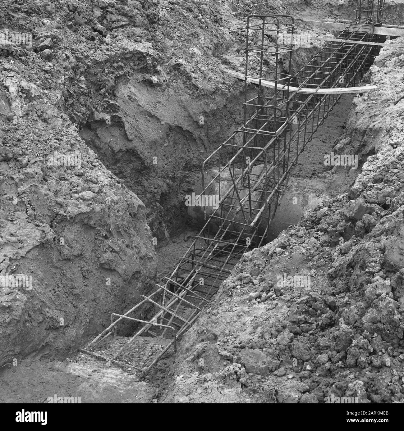 Foundation pool à Xanten (Allemagne) Date: 1973 lieu: Allemagne, Xanten mots clés: Architecture, fondations, piscines Banque D'Images