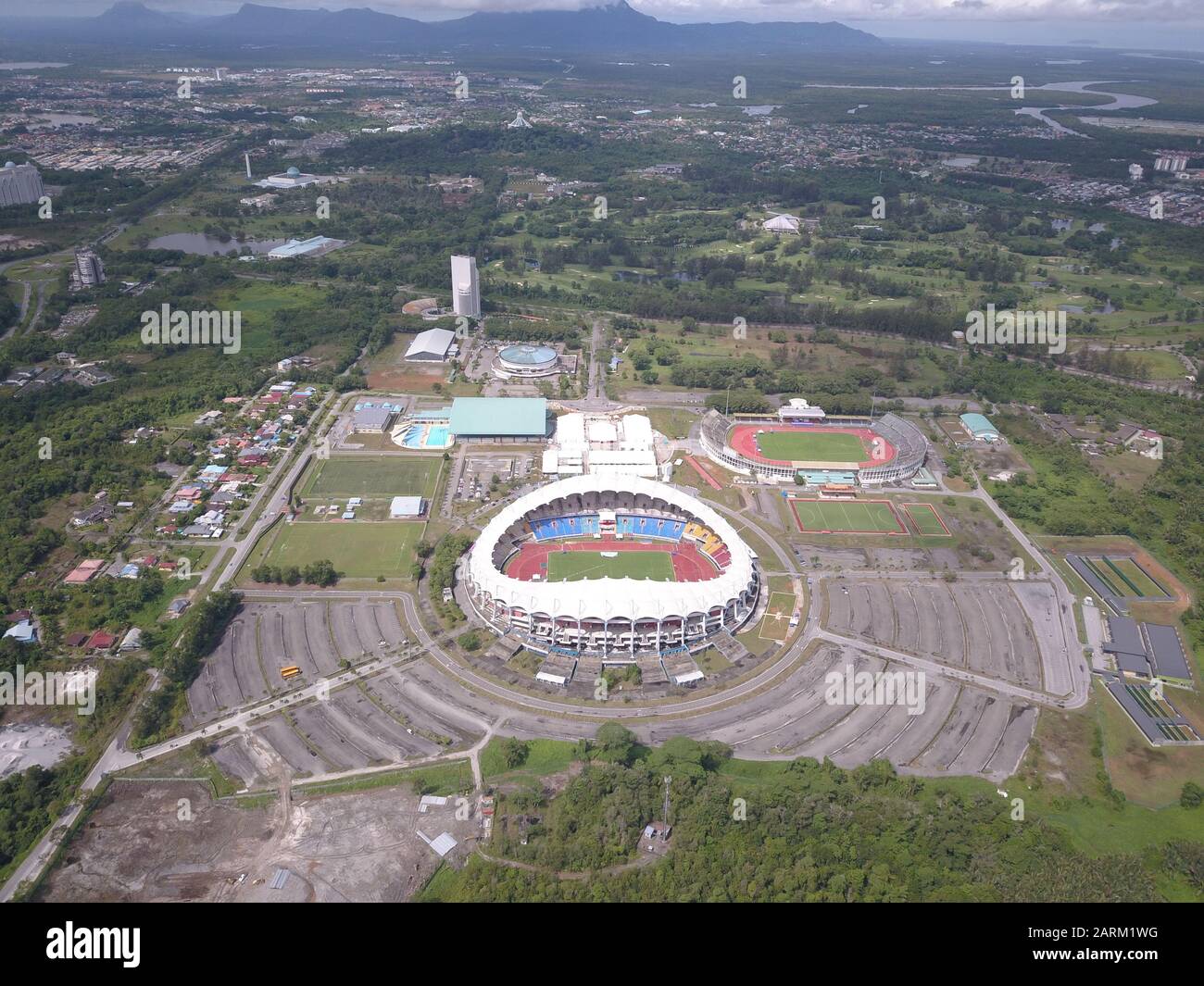 Kuching, Sarawak / Malaisie - 8 Novembre 2019: Le Stade Sarawak Banque D'Images