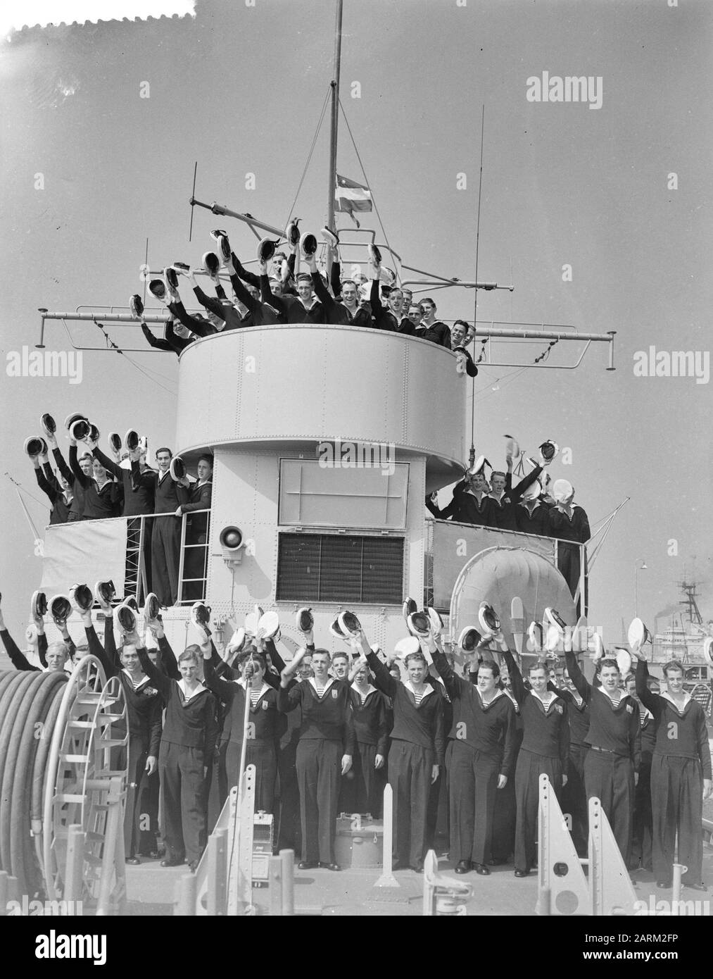 Chasseur De Sous-Marins Gueldre Rotterdam Date : 17 Août 1955 Lieu : Rotterdam, Zuid-Holland Mots Clés : Intermissions, Chasseurs De Sous-Marins Banque D'Images