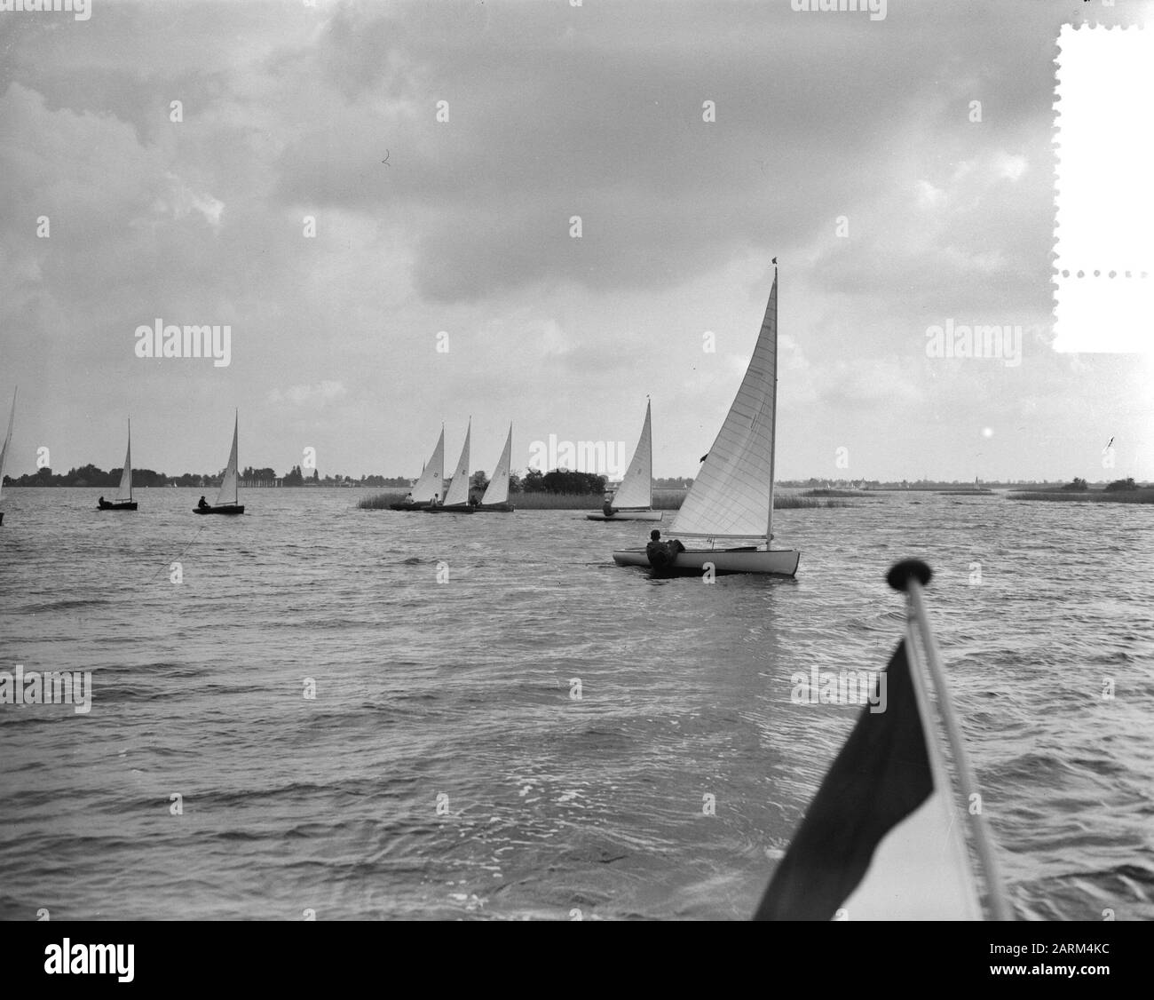 Championnats d'Europe un homme szwaardboats Loosdrecht Date: 20 août 1956 lieu: Loosdrecht mots clés: CHAMPONIES Banque D'Images
