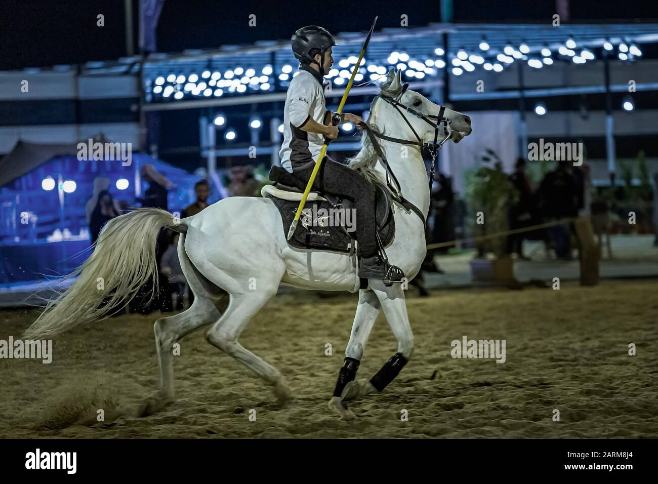 Festival de course à cheval de safari dans le désert à Abqaiq Dammam Arabie Saoudite.Cette photo a été prise mois du 10 janvier 2020 Banque D'Images