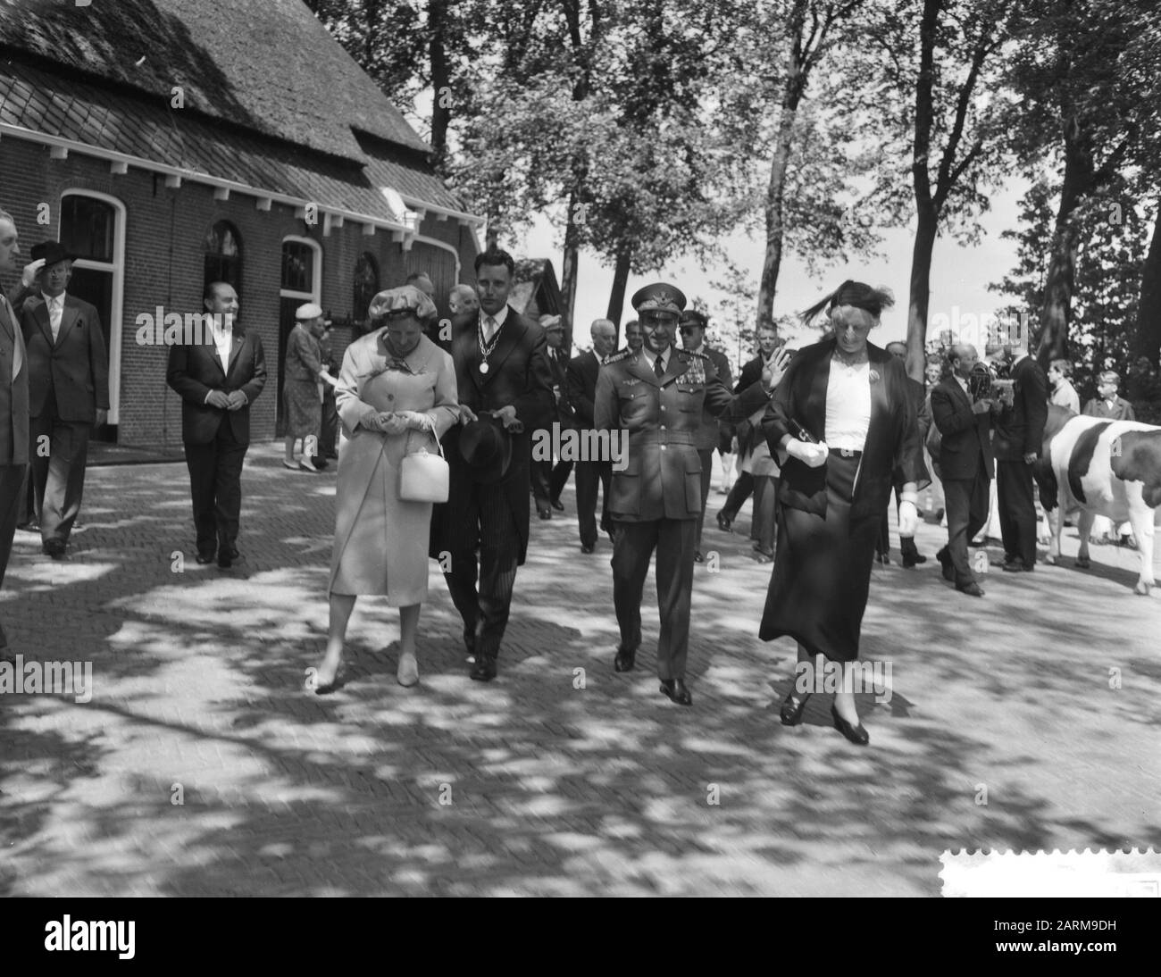 ZKM de Shah d'Iran visite la Frise Date : 21 mai 1959 Banque D'Images