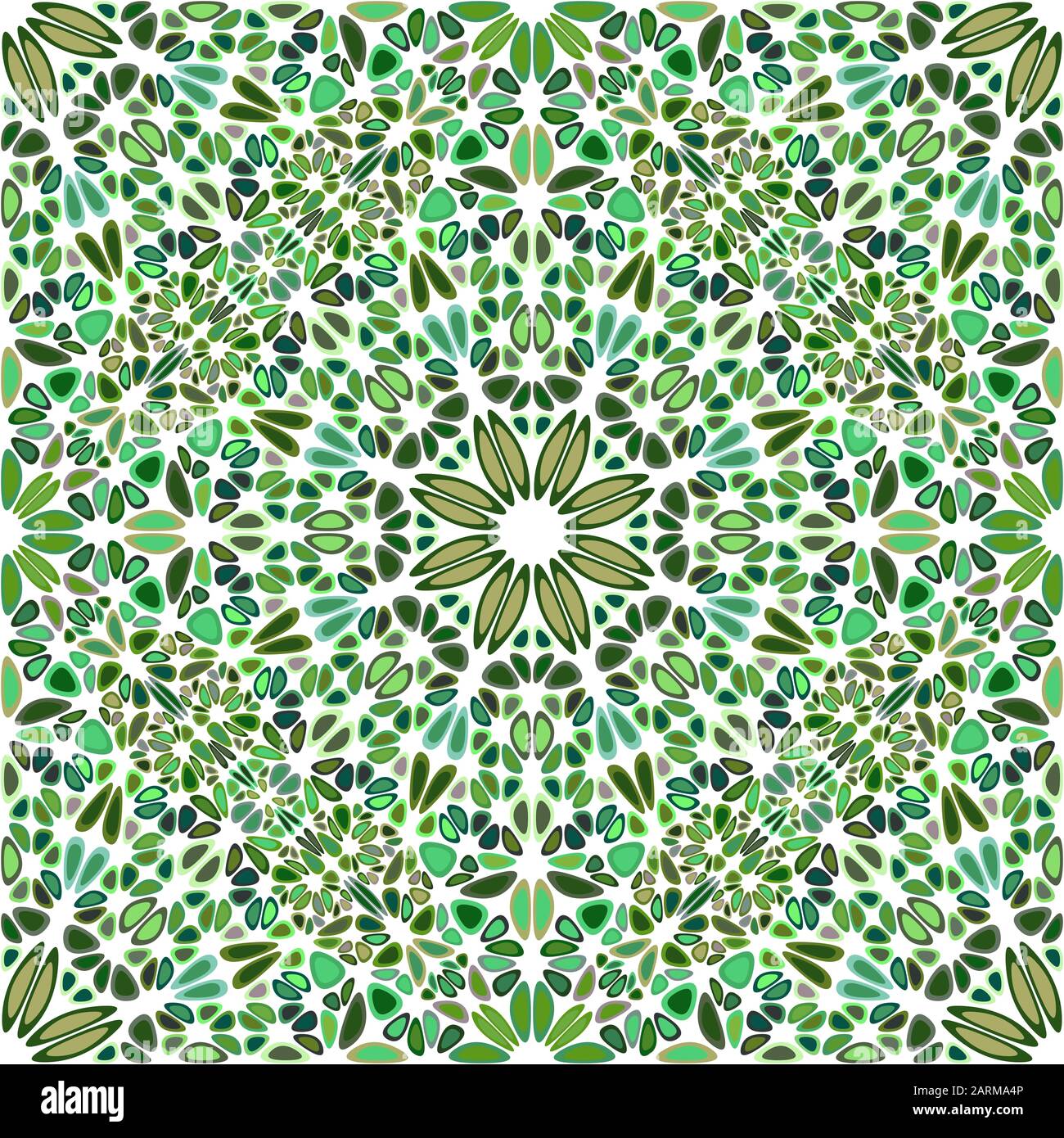 Motif de fleurs mandala sans couture - milieu spirituel bohème oriental abstrait vectoriel Illustration de Vecteur