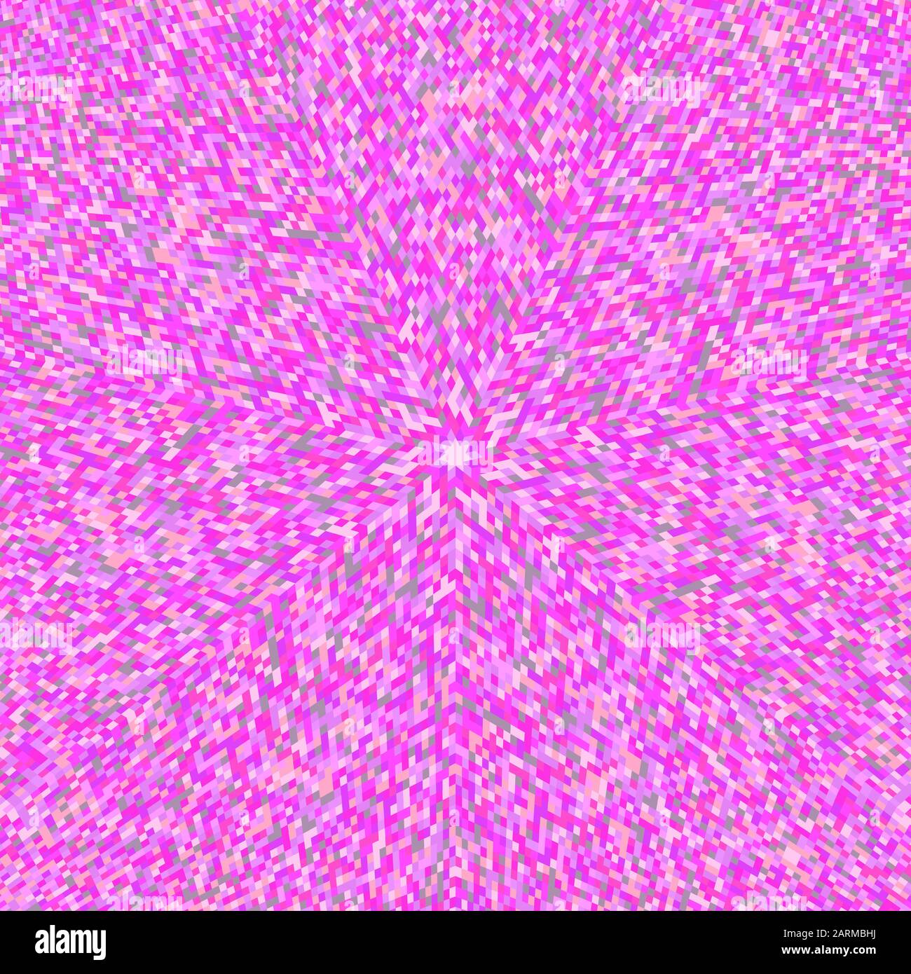 Fond en mosaïque ronde dynamique - conception graphique circulaire abstraite vectorielle avec formes géométriques Illustration de Vecteur