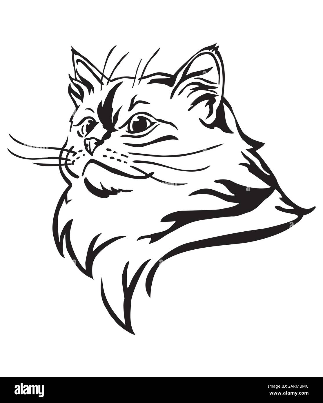 Chat De Tatouage Banque D Images Vectorielles Alamy