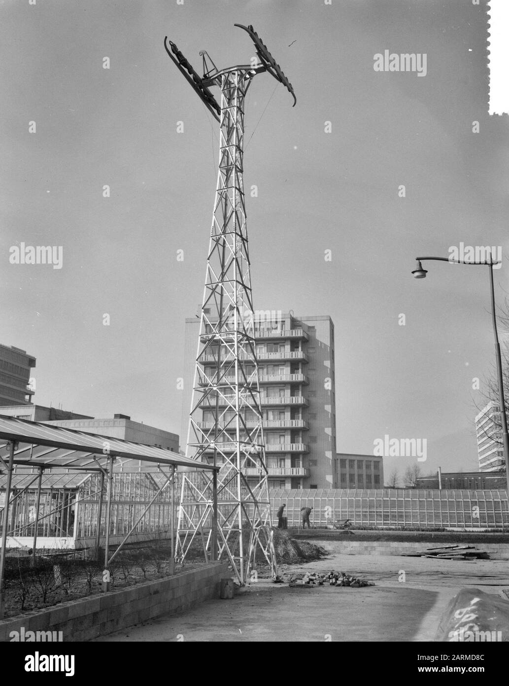 Grève des travailleurs de la construction à Rotterdam Date : 8 mars 1960 lieu : Rotterdam, Zuid-Holland mots clés : travailleurs de la construction, Grèves Banque D'Images