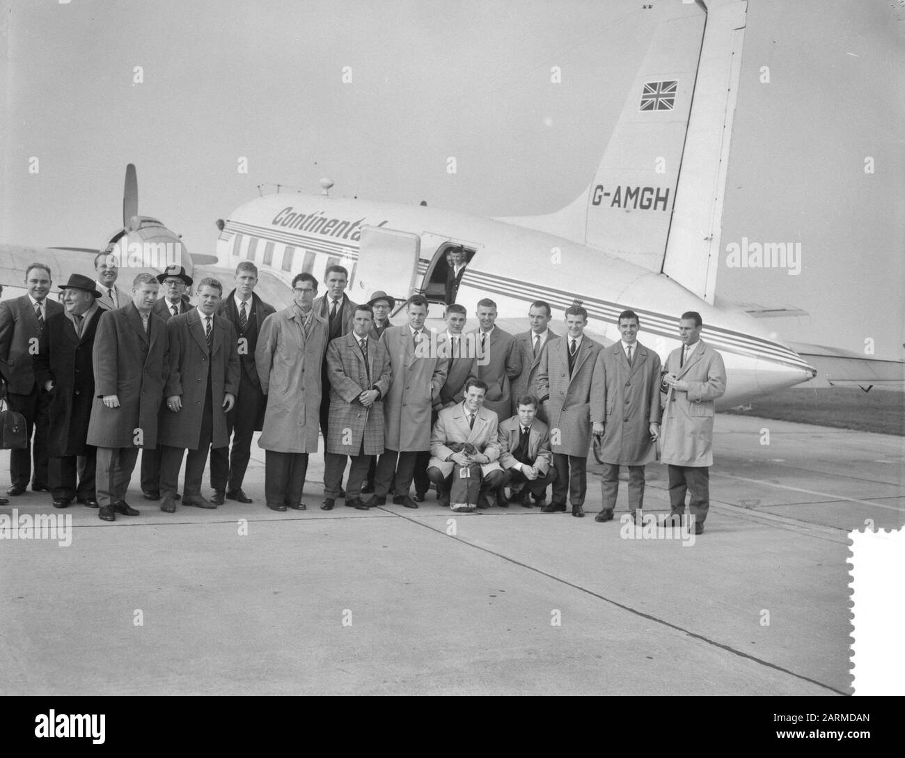 Départ de l'équipe Sparta en Angleterre Date: 16 mars 1960 Nom de l'institution: Sparta Banque D'Images