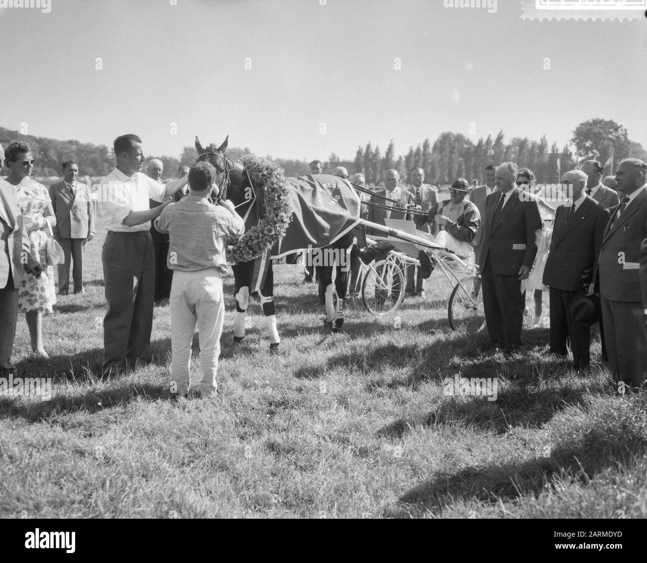 Grand Prix Der Low Pays Date: 26 Juin 1960 Mots Clés: Trotting Nom Personnel: Grand Prix Der Low Pays Banque D'Images