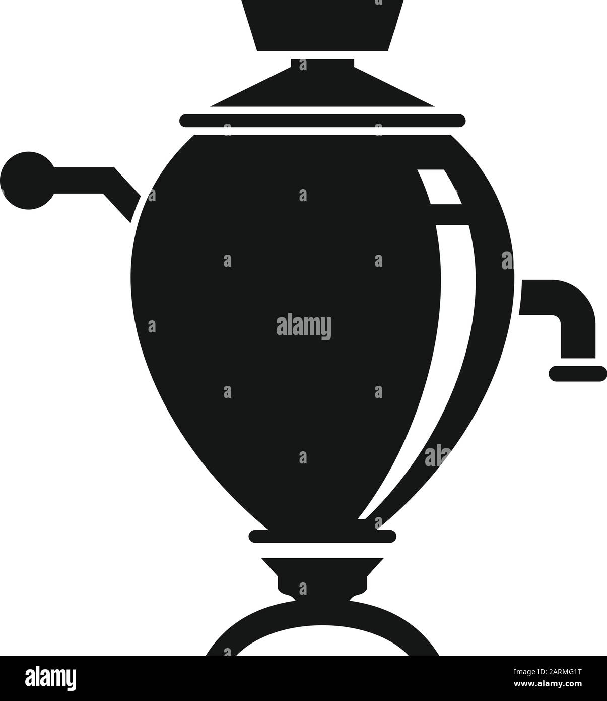 Icône de la cuisine du thé. Illustration simple de l'icône vectorielle de la cuisine du thé pour le design web isolé sur fond blanc Illustration de Vecteur