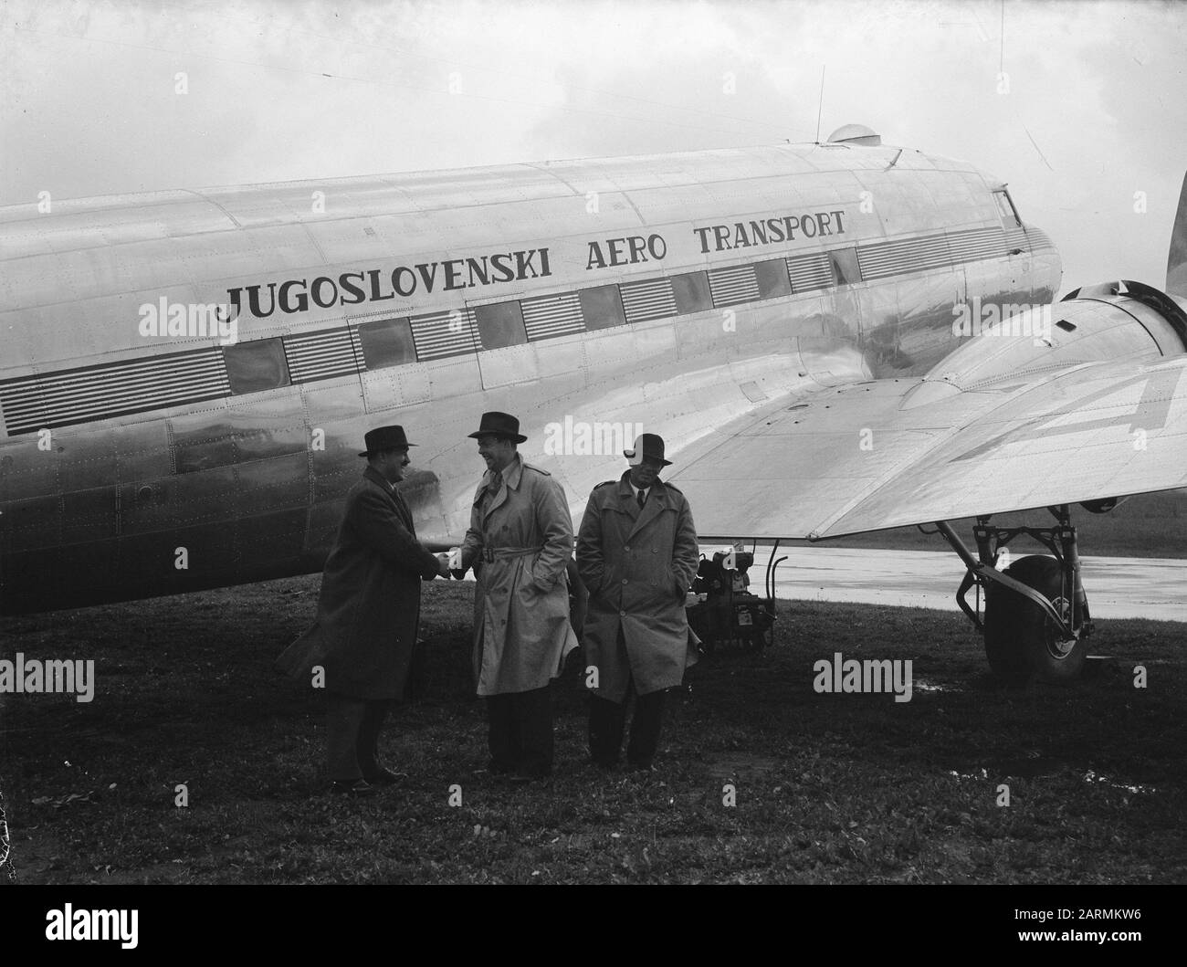 Avion Du Gouvernement Yougoslave Date : 9 Juin 1947 Mots Clés : Arefo Banque D'Images