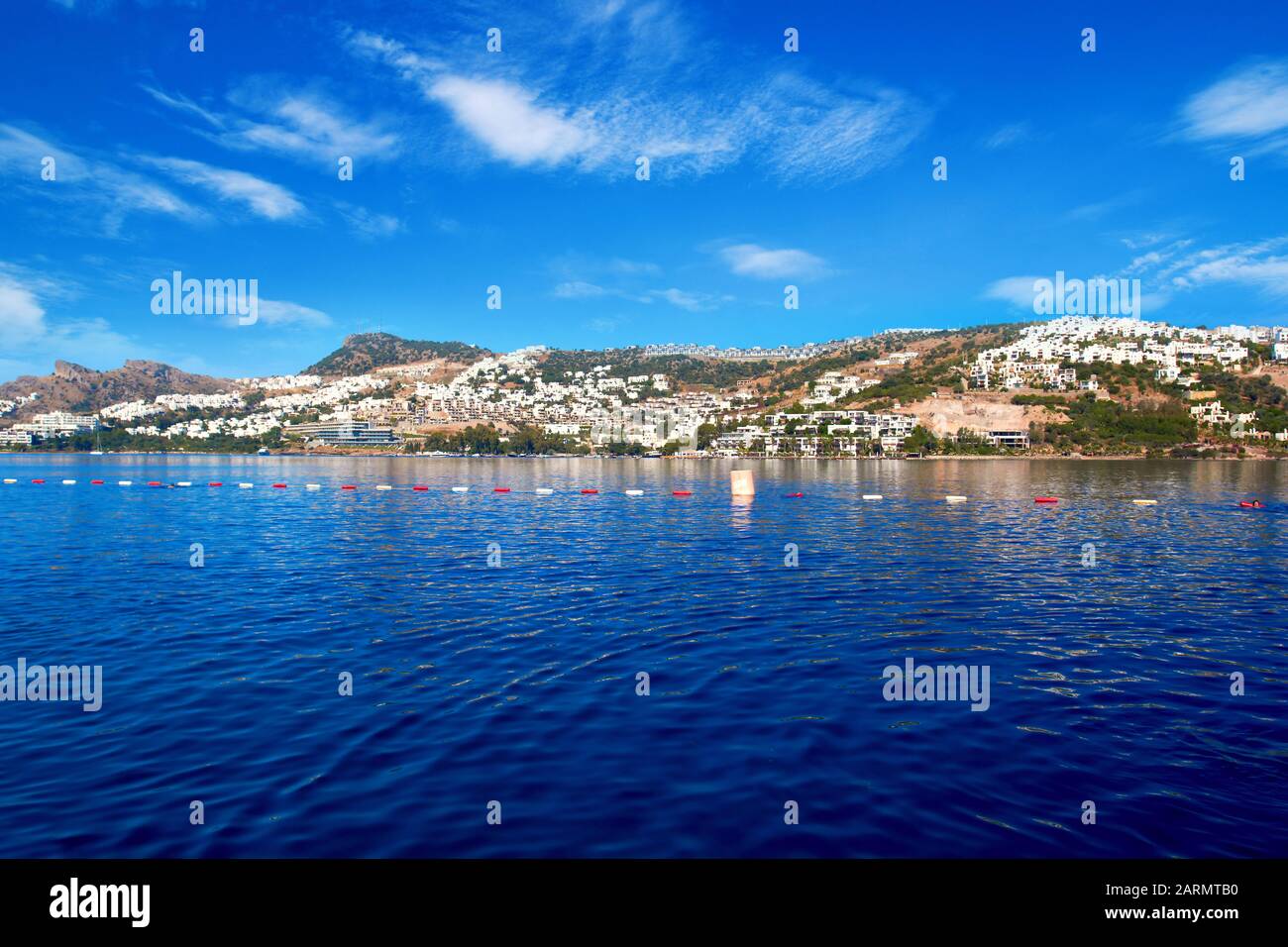 Plage D'Été Bodrum, Turquie Banque D'Images