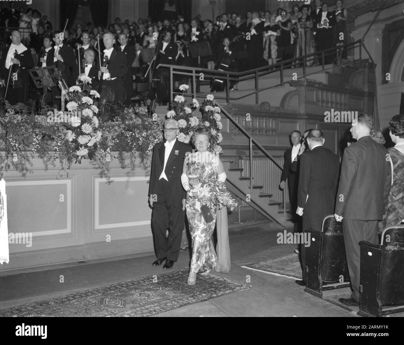 Galaconcert dans le concertgebouw avec 75 ans Date : 1er octobre 1962 Banque D'Images