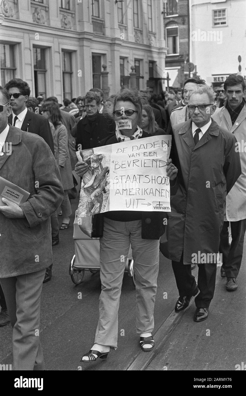 Vietnam-Démonstration Date: 20 Mai 1967 Mots Clés: Démonstrations Banque D'Images