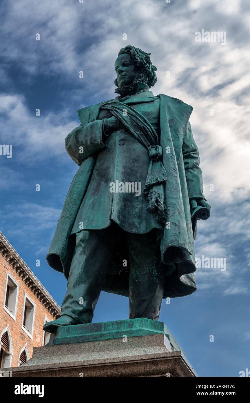 Monument de Daniele Manin à Venise, Italie Banque D'Images