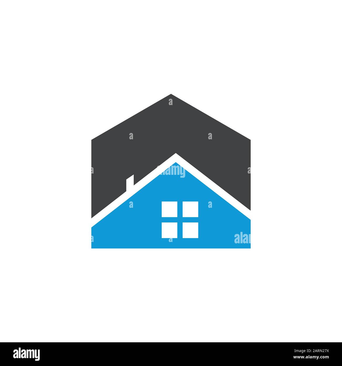 Modèle Vectoriel De Logo Commercial Immobilier. Maison abstraite ou logo de maison. Logo Du Bâtiment, Du Développement Immobilier Et De La Construction. Illustration de Vecteur