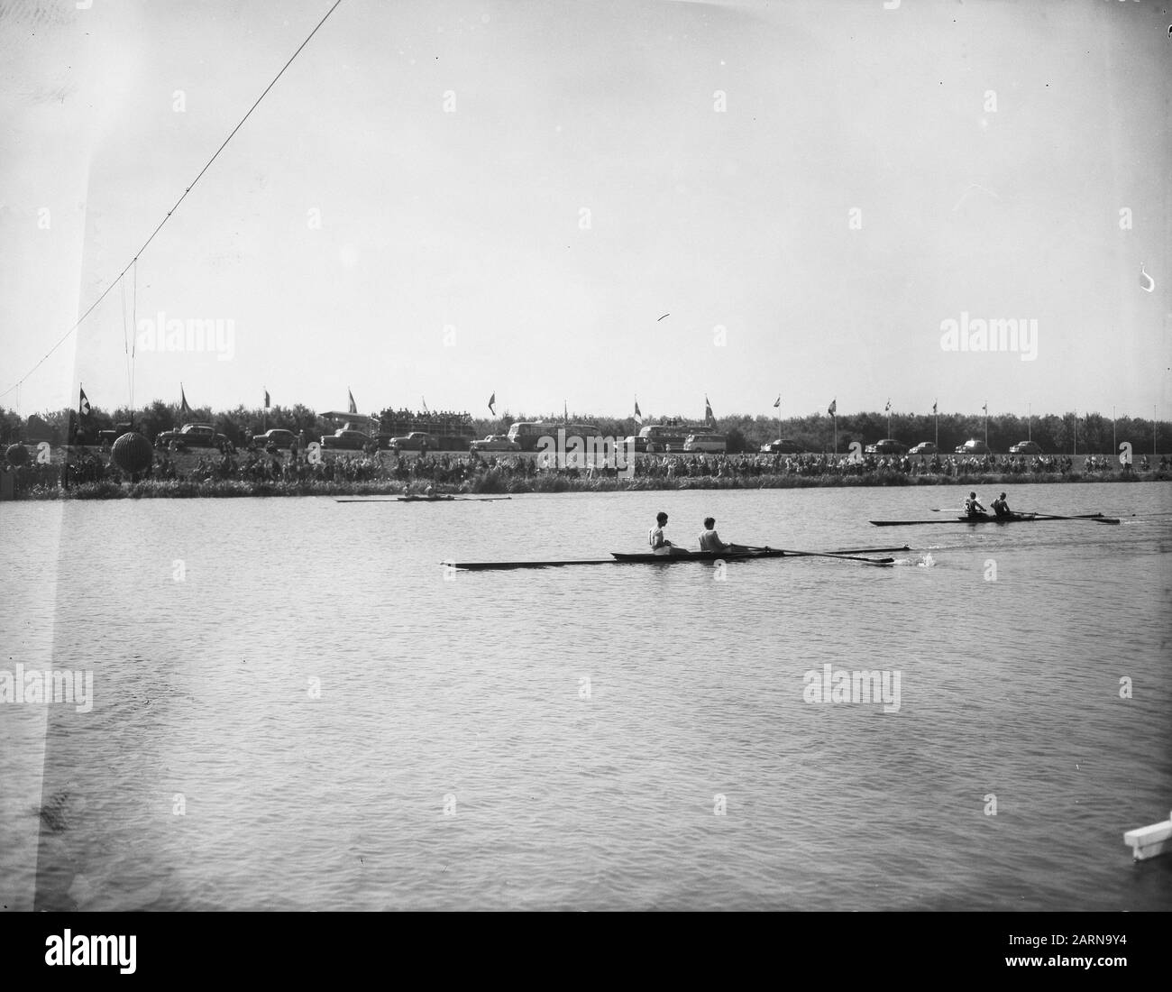 Championnats d'aviron européens hommes, photos d'équipe pour les matchs, divers participants Date : 26 août 1954 mots clés : labour, Championnats d'aviron, participants Banque D'Images