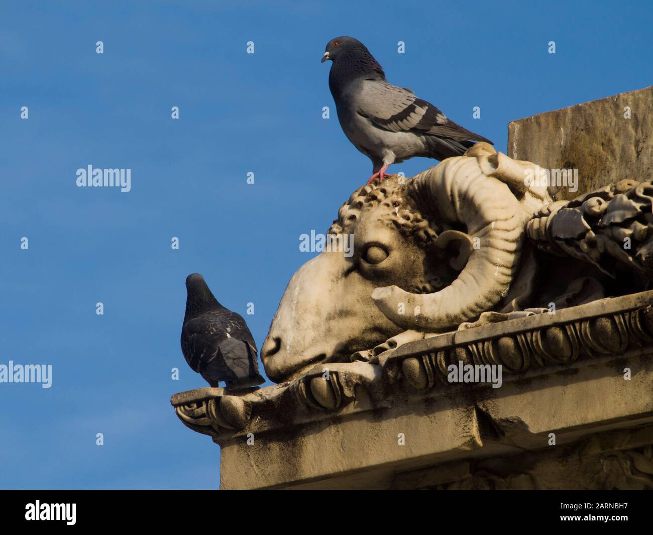 Italie, Toscane, Livourne, le monument Leopoldo II sur la place Repubblica. Banque D'Images