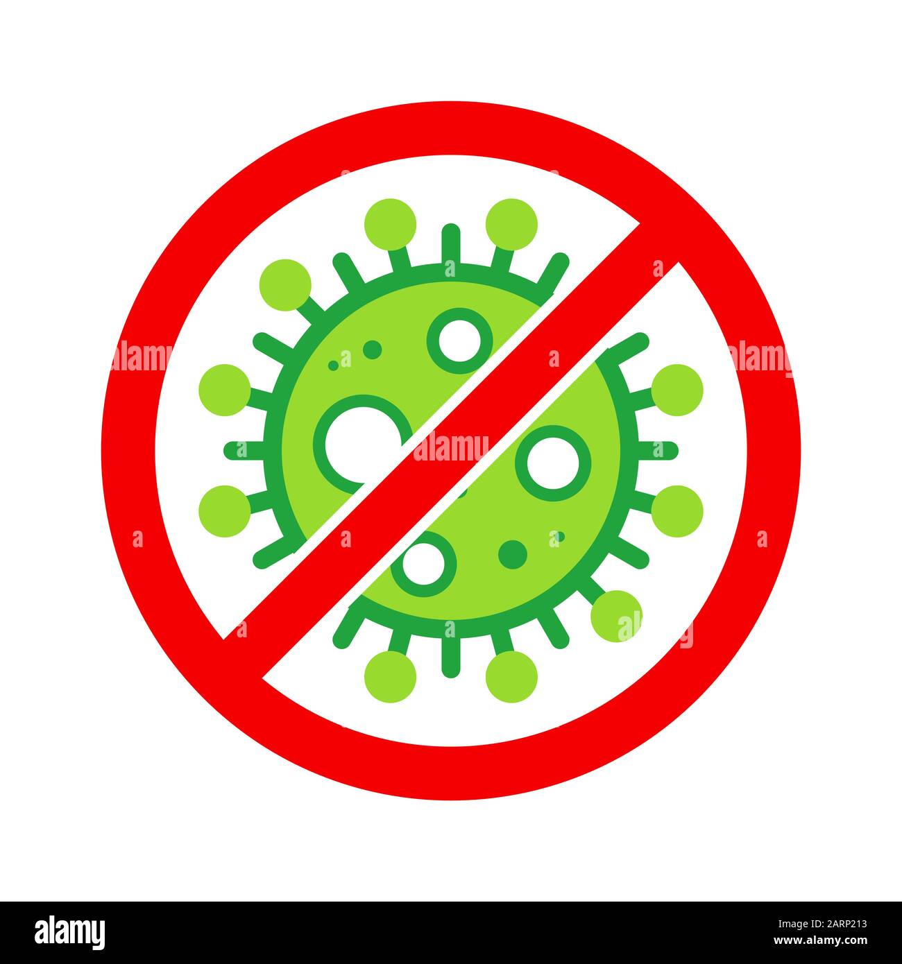 Wuhan Corona Virus, Ncov, Mers-Cov Moyen-Orient Syndrome Respiratoire Arrêt Du Coronavirus, Bloc, Anti Stamp. Vecteur 2019-2020. Avertissement, Protection. Illustration de Vecteur