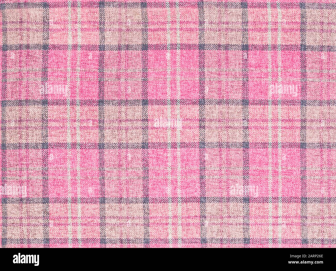 Tissu rose à motif tartan, motif écossais sur le fond Banque D'Images