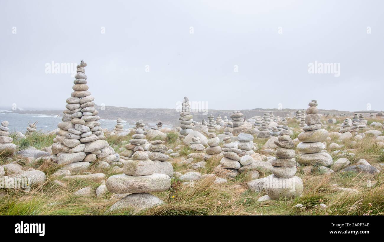 Découverte de la côte Bretagne, sillon de Talbert. Belle région de France Banque D'Images