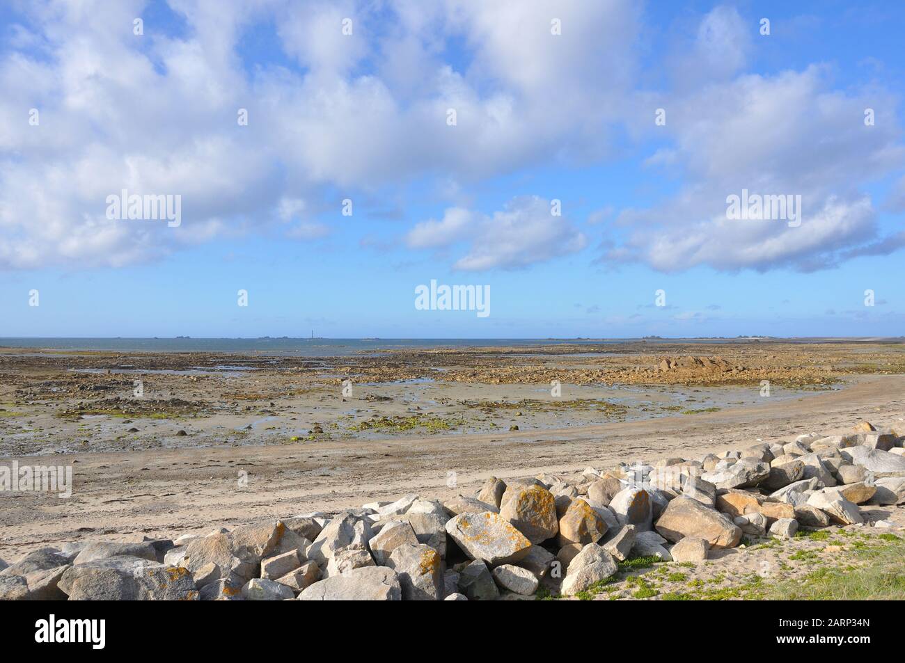 Découverte de la côte Bretagne, sillon de Talbert. Belle région de France Banque D'Images