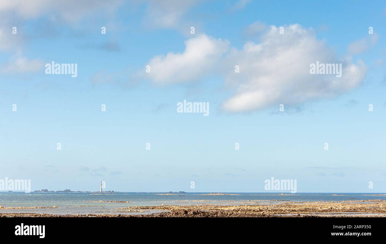 Découverte de la côte Bretagne, sillon de Talbert. Belle région de France Banque D'Images