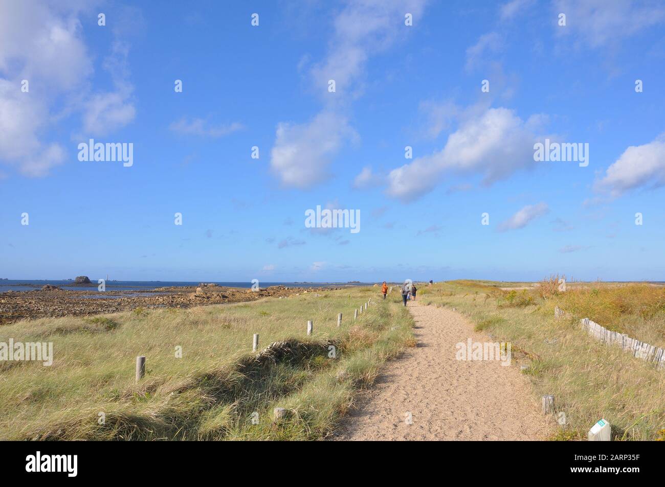 Découverte de la côte Bretagne, sillon de Talbert. Belle région de France Banque D'Images