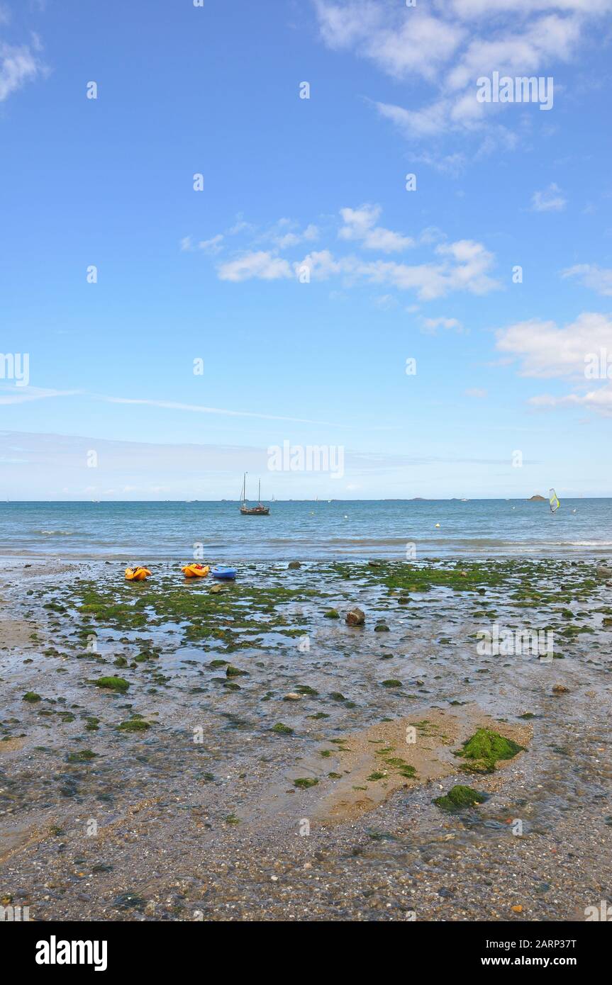 Découverte de la côte Bretagne, sillon de Talbert. Belle région de France Banque D'Images