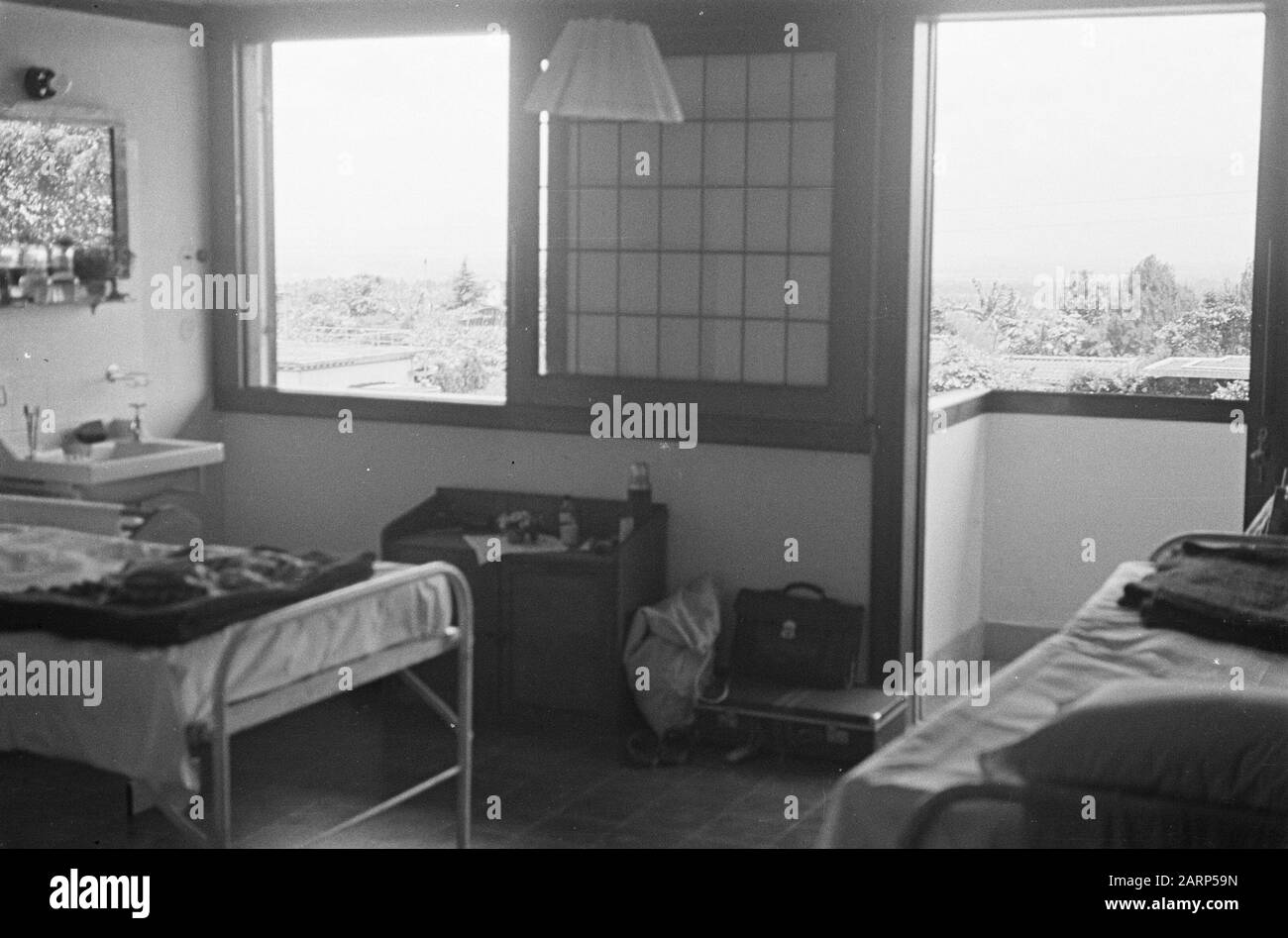 Chambre intérieure à la maison de retraite Date: 1947/01/01 lieu: Indonésie, Pays-Bas Indes orientales Banque D'Images