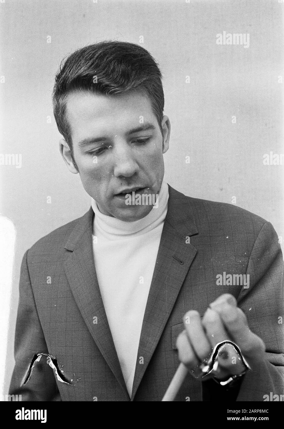 Championnat d'Europe billard 47/1 Maassluis Dietrich Muller Date: 10 mai 1969 mots clés: BILJARTEN, CHAMPIONSHIELS Banque D'Images