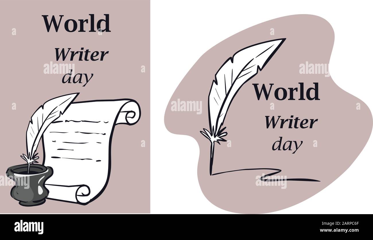 Journée Mondiale De L'Eau. Carte postale, bannière, brochure. Carte de vœux. Dessin de Doodle Illustration de Vecteur