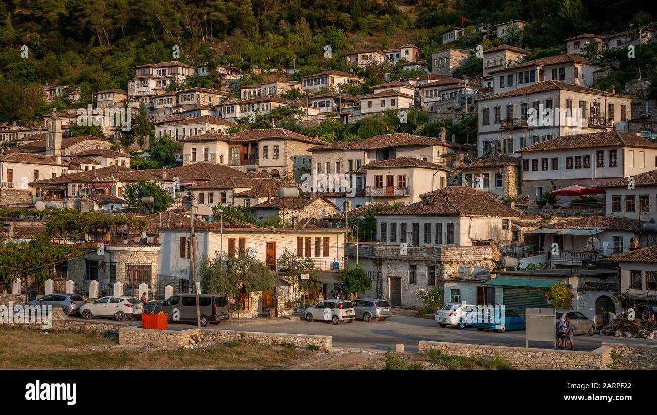 Ville De Mille Windows, Berat, Albanie Banque D'Images