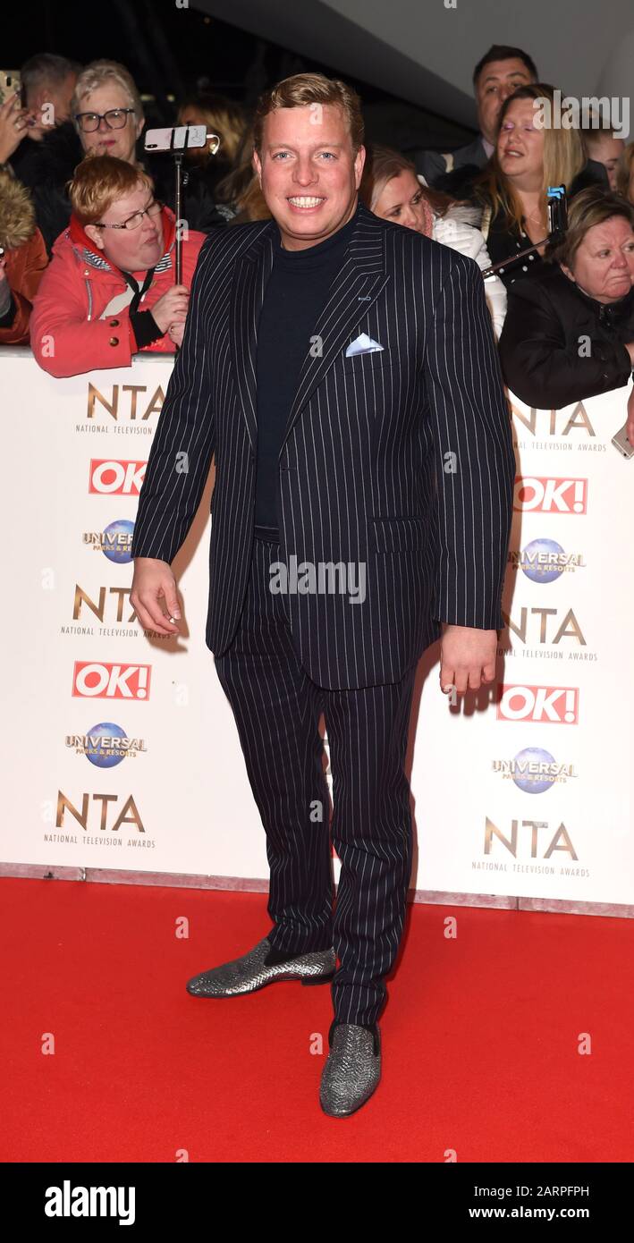 La Photo Doit Être Créditée ©Alpha Press 079965 28/01/2020 Thomas Skinner National Television Tv Nta Awards 2020 À L'O2 Arena De Londres Banque D'Images