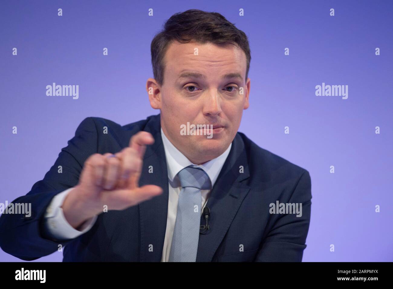 Walldorf, Allemagne. 28 janvier 2020. Christian KLEIN, porte-parole de la co-direction (co-PDG) Conférence de presse annuelle de SAP AG à Walldorf, 28 janvier 2020. | utilisation dans le monde crédit: DPA/Alay Live News Banque D'Images