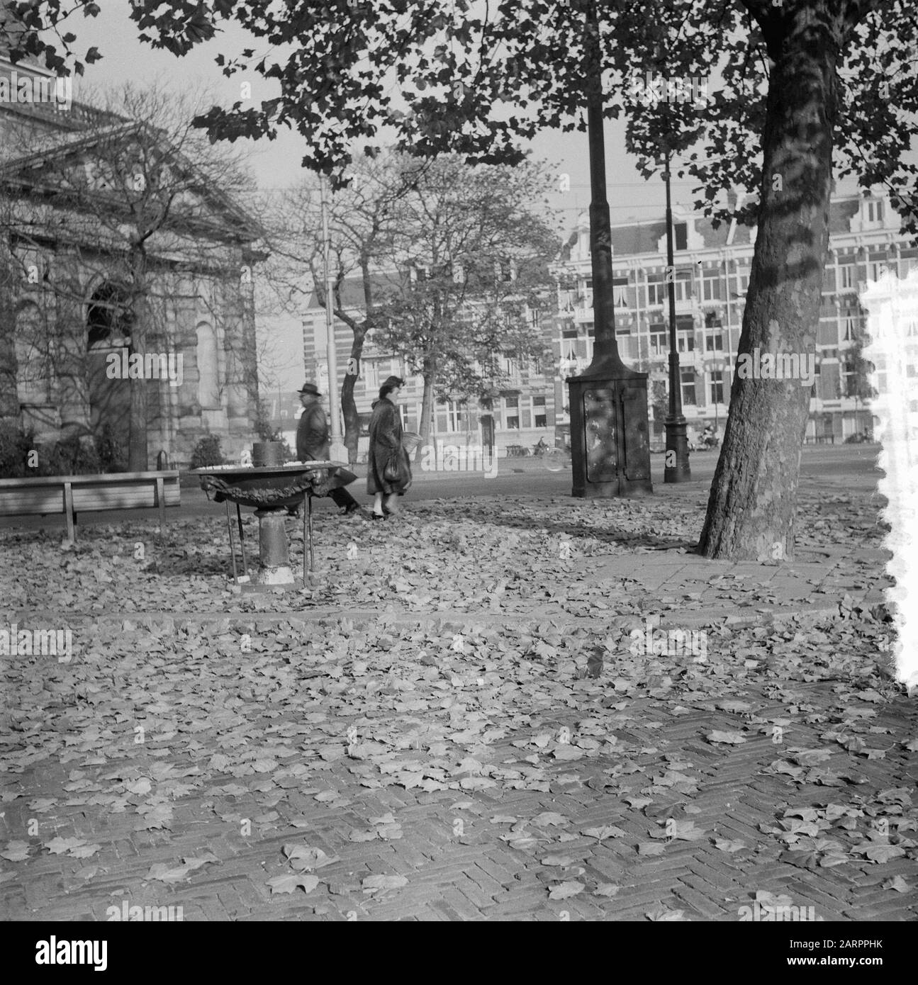 Photos d'automne Amsterdam. Alexanderplein Date : 3 novembre 1955 lieu : Amsterdam, Noord-Holland mots clés : automne, images de la ville Banque D'Images