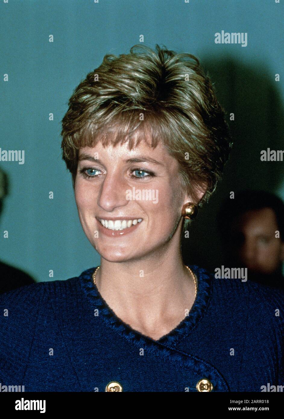 La princesse Diana de HRH visite Hull, Angleterre mars 1991 Banque D'Images