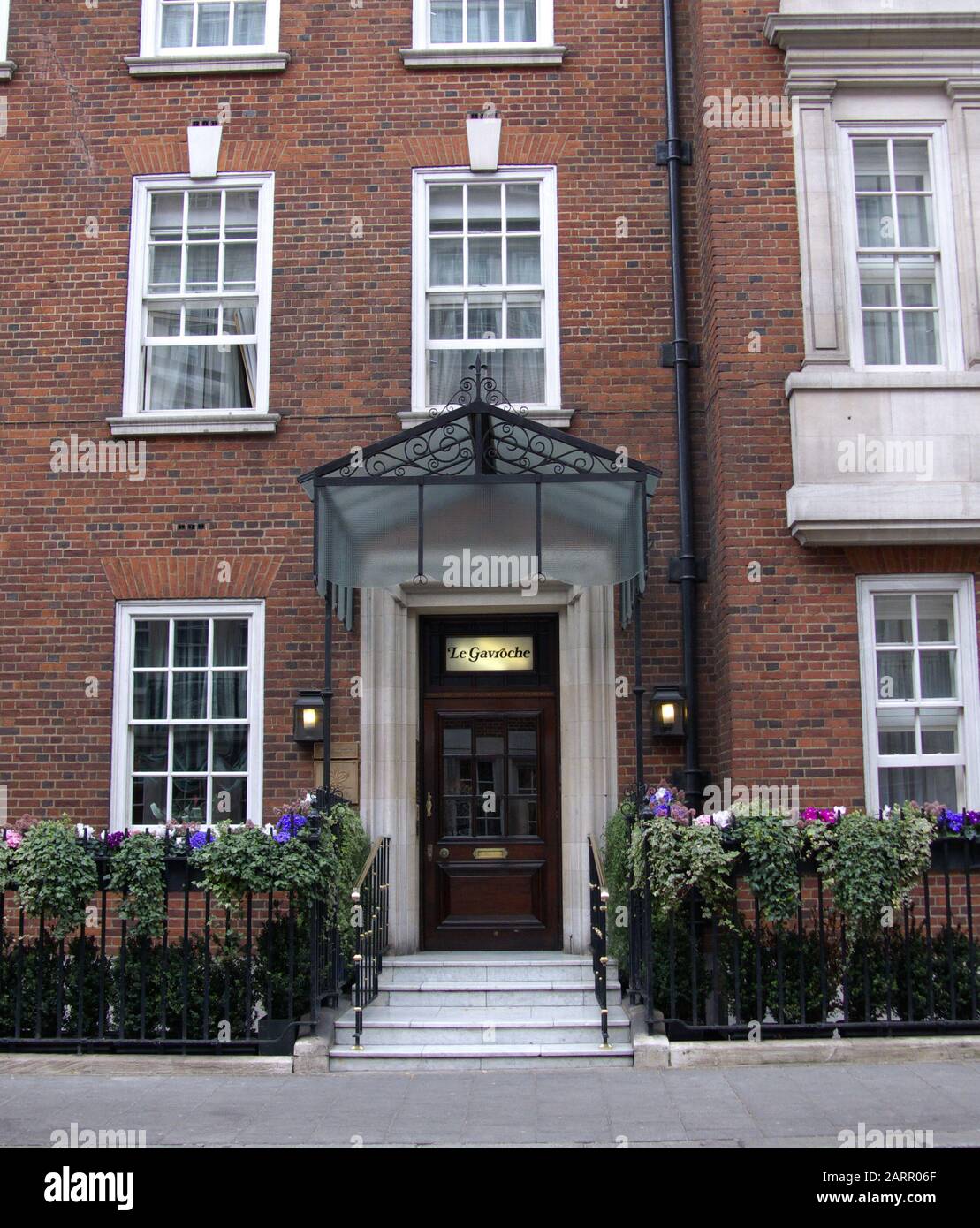 Le restaurant le Gavroche, Mayfair - favori de Princess Diana, Londres, Angleterre Banque D'Images