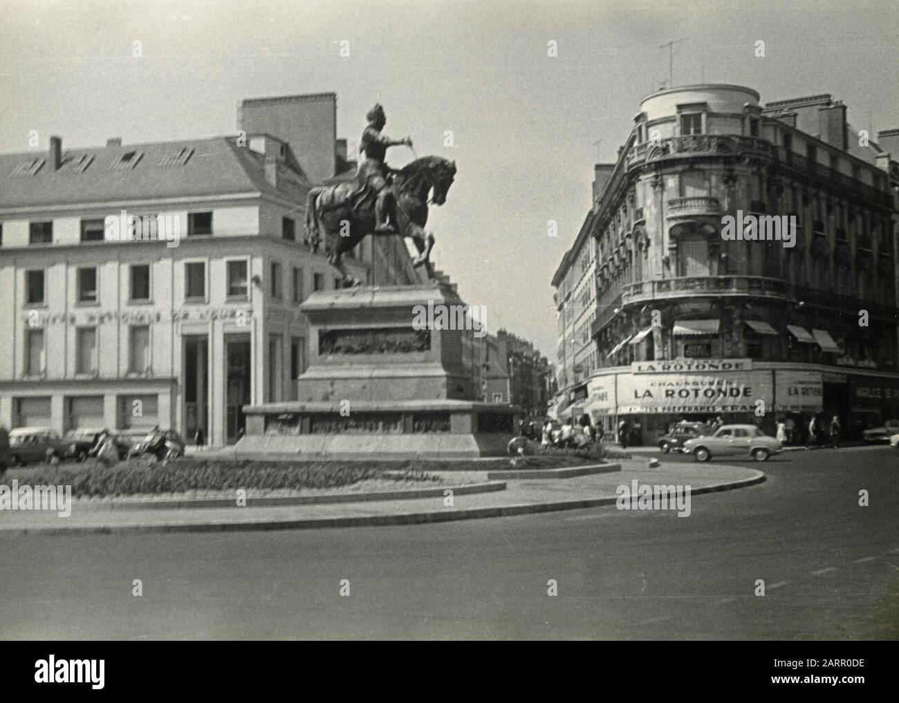 Le monument de Jeanne d'Arc, Orléans, France 1959 Banque D'Images
