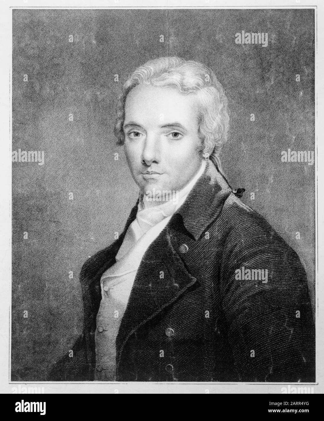 William Wilberforce (1759-1833), député abolitionniste, portrait imprimé 1833 Banque D'Images