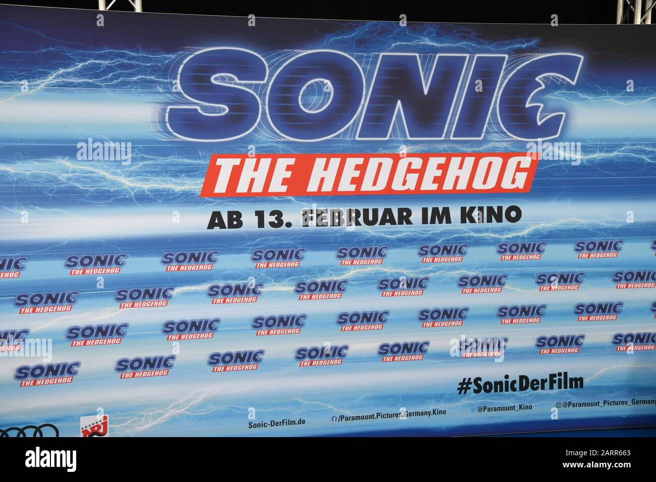 Bei der Filmpride Sonic the Hedgehog im Zoopalast Berlin, 28.01.2020 Banque D'Images