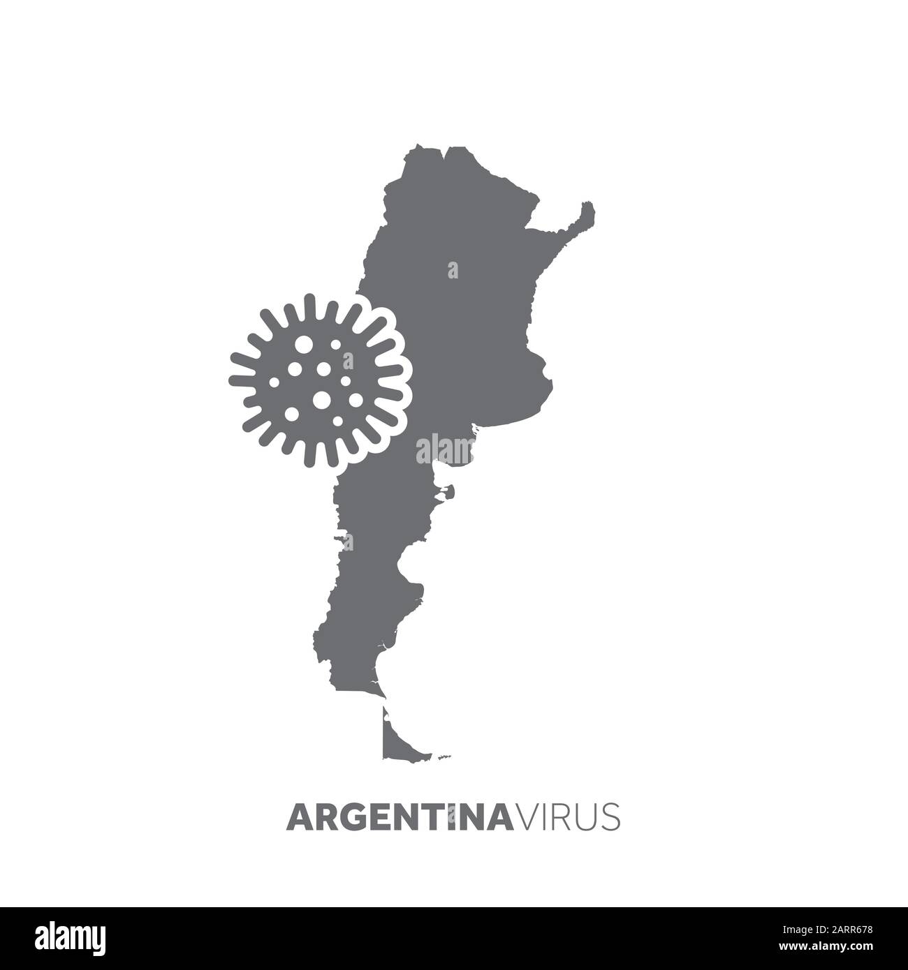 Argentine carte avec un microbe de virus. Maladie et épidémie de maladie Illustration de Vecteur Argentine carte avec un microbe de virus. Maladie et épidémie de maladie Illustration de Vecteur
