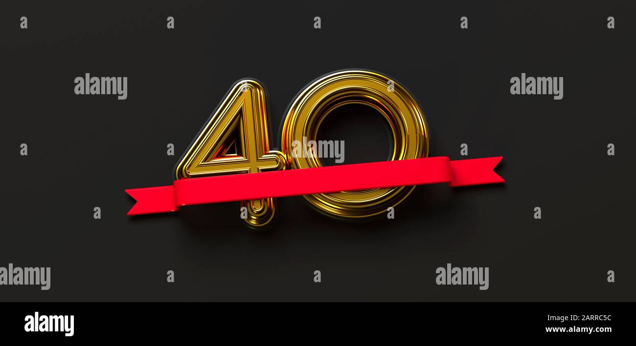 40e anniversaire Banque D'Images