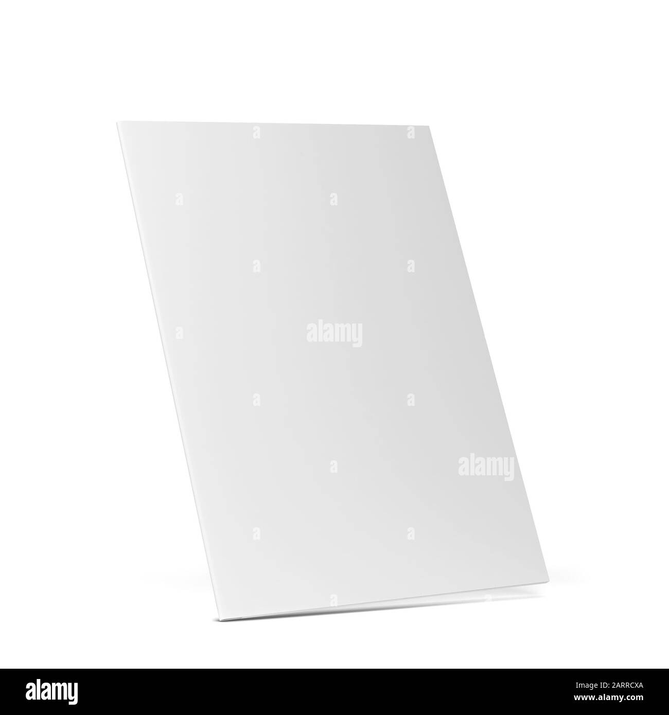 Maquette de dossier de papier vierge. illustration tridimensionnelle isolée sur fond blanc Banque D'Images
