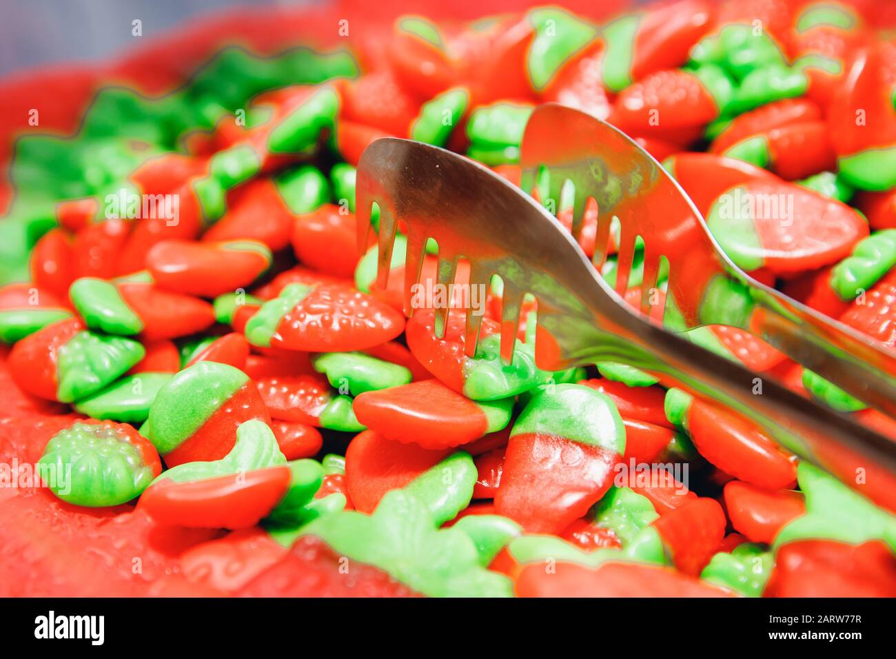 Bonbons fond doux poids de magasin de bonbons de l'Italie Venezia Banque D'Images