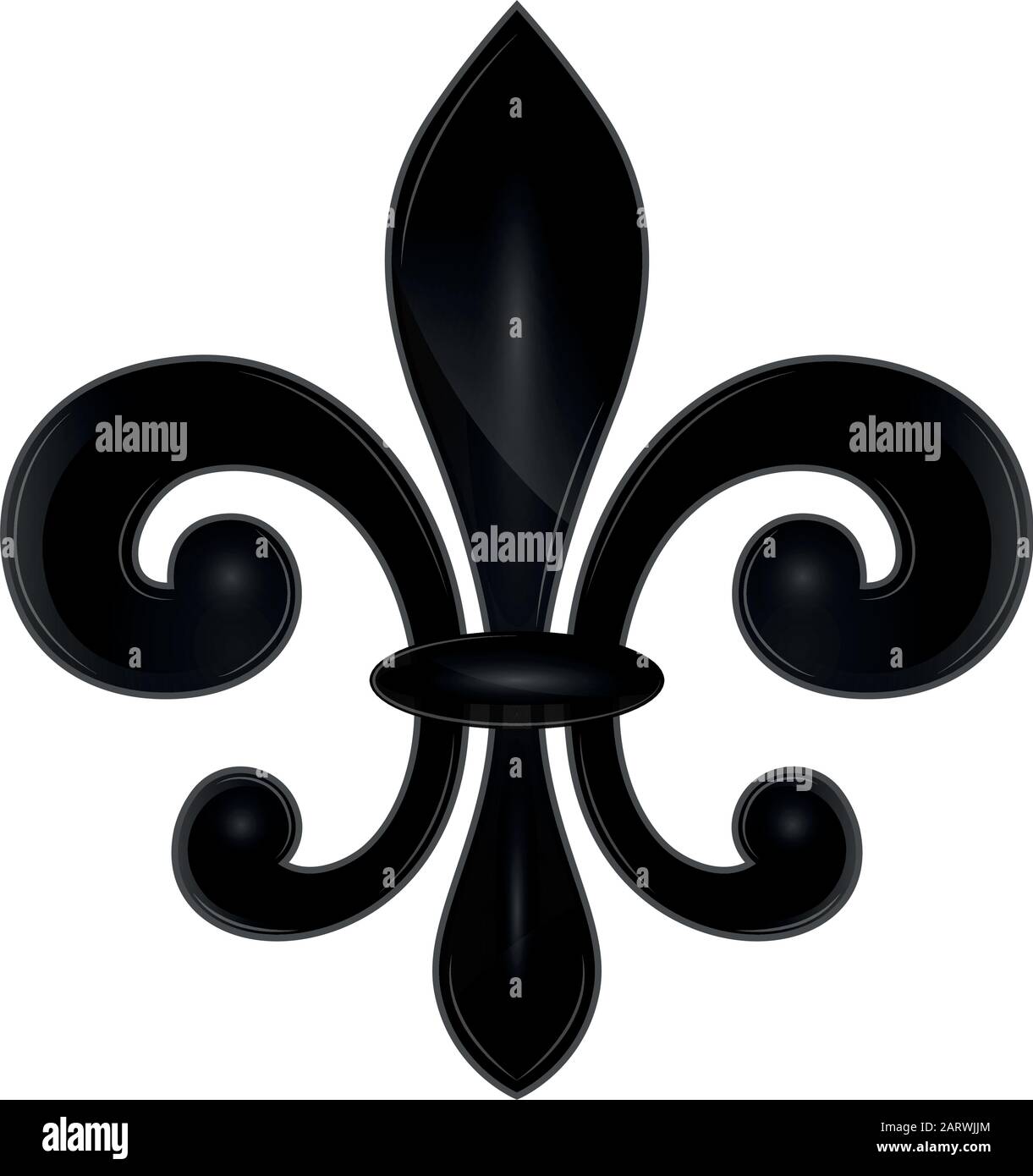 Dessin fleur de lys royale Banque d