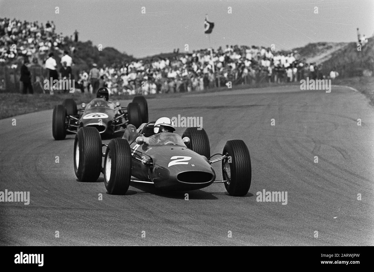 Grand Prix des Pays-Bas, le champ de cavalier Jim Clark.; Banque D'Images