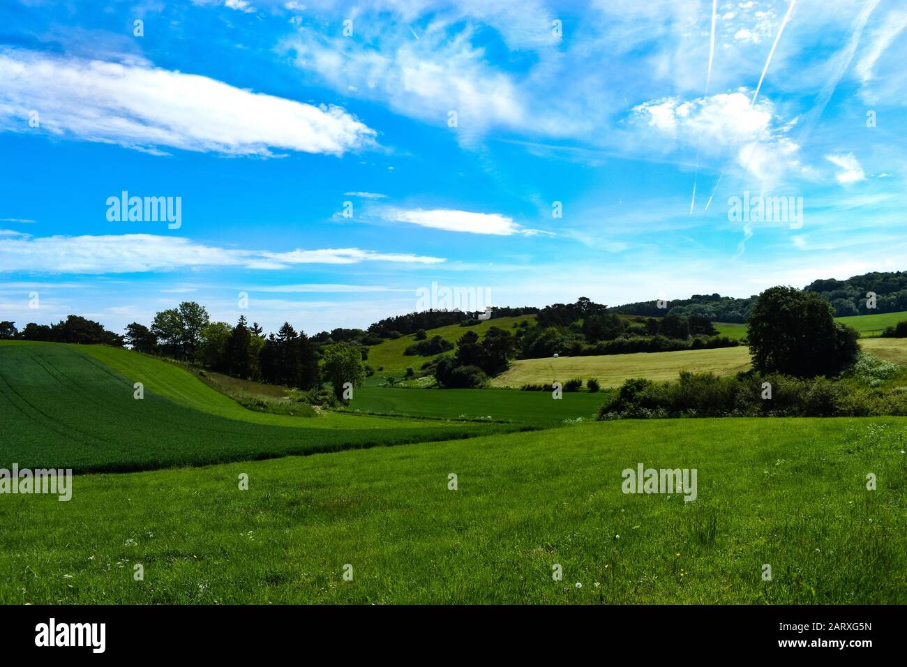 Magnifique paysage printanier dans l'Eifel Banque D'Images